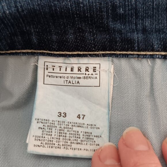 Vintage Versace Jeans Couture High Waisted Medusa Head Denim 33/47 - Picture 12 of 12